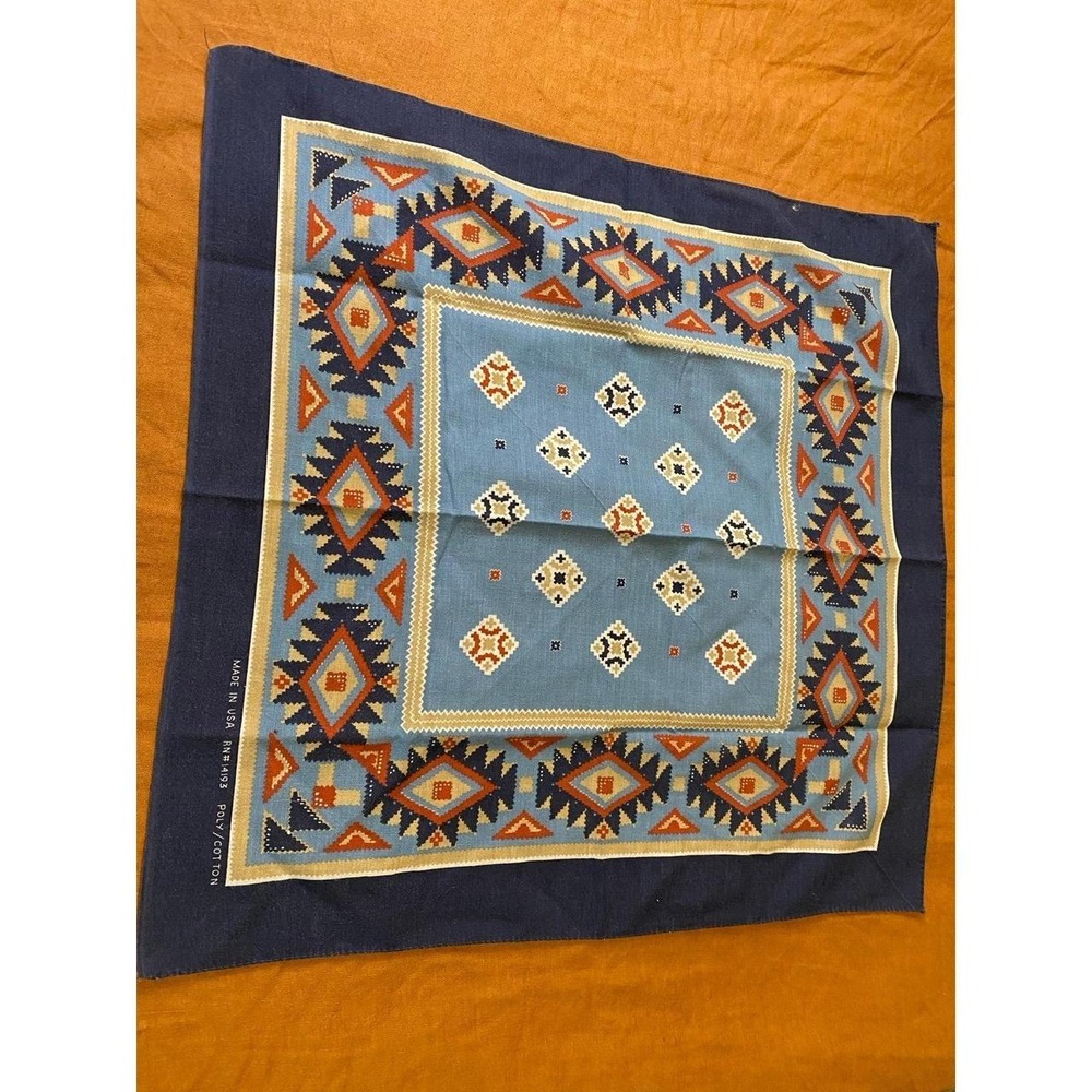USA Bandana Scarf Southwest Geometric Rodeo Native American
